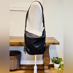 Black Leather Shoulder Bag